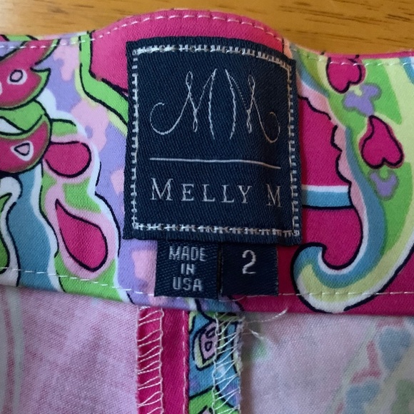 Bohemian Boho cropped Melly M Paisley print pants, liberty art,  Size 2 - Picture 3 of 10